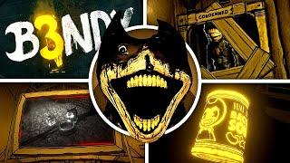 Bendy: Secrets of the Machine - New UPDATE Secrets & ALL Endings (Bright Mode Showcase)