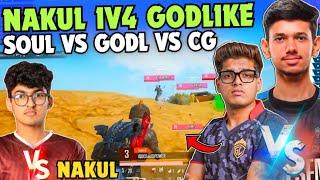 iQOOSouL NAKUL 1v4 GodL in Seconds  NAKUL vs JONATHAN vs GOBLIN  Team SouL @FearlessEsports0868