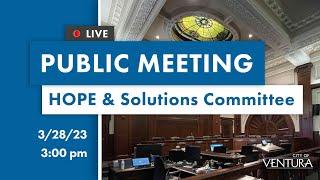 3.28.23: HOPE & Solutions Committee