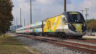 America's Newest High-Speed Rail, FEC Freight Trains & More: Railfanning in South Florida!