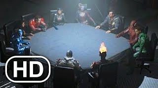 JUSTICE LEAGUE Reunites To Stop Brainiac Invasion Scene 4K ULTRA HD - Injustice 2 Cinematic