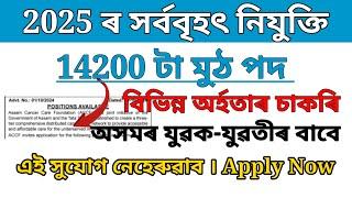 2025 Big Vacancy | Latest Job update 2024-25| Job in Assam 2024