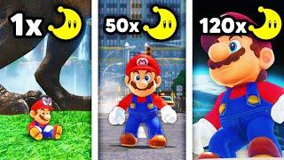 Mario Odyssey, aber mit JEDEM MOND wird Mario GRÖSSER!