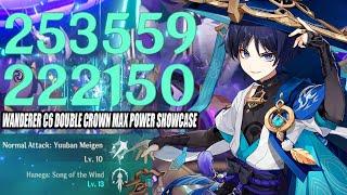 Wanderer C6 Double Crown The True God Max Power Showcase - 1.6 Million DMG Combo 3.3 12-3 13s