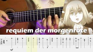 Shingeki no Kyojin 3: Requiem der Morgenröte - Classical / Fingerstyle Guitar Cover Tab Tutorial