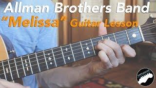 Allman Brothers "Melissa" - Easy Acoustic Songs Guitar Lesson