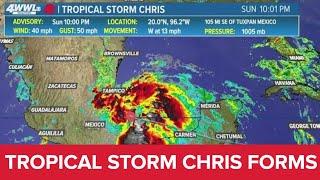 Tropical Storm Chris forms in Gulf