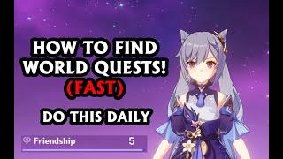 Infinite Random Events (How to find World Quests) Genshin Impact