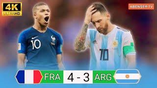 Argentina vs France 3-4 World Cup 2018 Extended highlights & Goals | Ultra HD 4K 