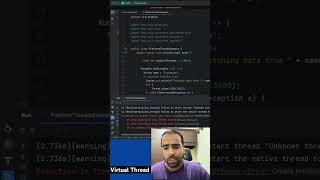 Virtual threads in Java 21. #javatutorial #javadevelopment #coding