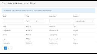 Livewire - Datatables with Search and Filters (FREE) - With Download Link