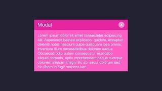 Modal Dialog Box using CSS and Javascript