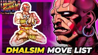 DHALSIM MOVE LIST - Ultra Street Fighter II: The Final Challengers (USFII/USF2)