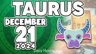 𝐓𝐚𝐮𝐫𝐮𝐬  THIS NEWS WILL MAKE YOU CRY Horoscope for today DECEMBER 21 2024 #horoscope #new #tarot