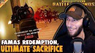 Famas Redemption & the Ultimate Sacrifice ft HollywoodBob, Halifax, & CDome | chocoTaco PUBG Miramar