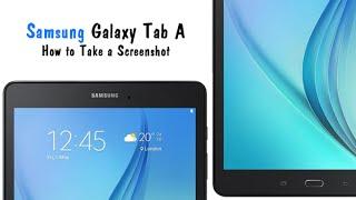 Samsung Galaxy Tab A - How to Take Screenshot