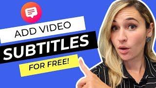 How to Add Subtitles to Videos for Social Media |  Tutorial (4 FREE Ways)