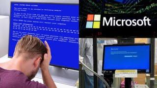 Biggest Tech Crash Ever  Reason Behind Microsoft Outage! Microsoft Blue Screen