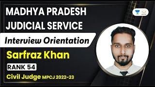 Madhya Pradesh Judicial Service | Interview Orientation | Sarfaraz Khan | Rank 54 | Linking Laws