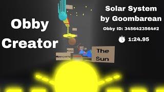 Solar System by Goombarean | Speedrun | 1:24.95 | Obby Creator