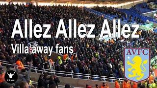 Aston Villa fans - Allez Allez Allez chant - away