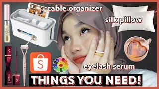SHOPEE HAUL: THINGS YOU NEED | Cable storage box, Accessories, Silk Pillowcase, Jeans adjustment