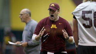 Bart Miller Mic'd Up: 2016 Gopher Football Spring Practice