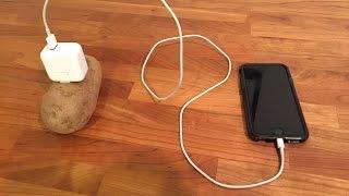 Mobile charging with a potato