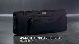 Gator Cases Padded Keyboard Gig Bag; Fits Slim Line 88 Note Keyboards (GKB-88 SLIM)