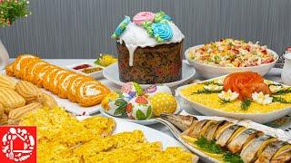 Easter MENU 2022. Cooking 8 dishes for the HOLIDAY TABLE. Eggs, Salads, Snacks, Fish