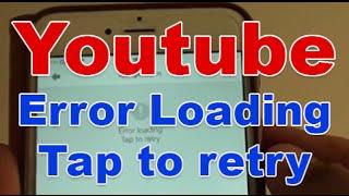 iPhone 6 Plus: How to Fix Youtube Error Loading Tap to Retry Download Error