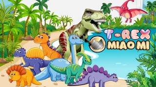 dino songs | lagu anak anak | badannya besar tangannya kecil | t rex | dino saurus | lagu anak pop