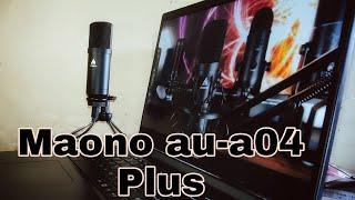 Maono au-a04 Plus Condenser mic review, Instalation and Voice check #maono #mic #maonoaua04