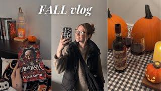 Cozy October Days  ️  romanticizing autumn, pumpkin carving, fall shopping & a 5 star read!!!