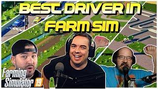 WHO'S THE BEST DRIVER IN FARM SIM! | DJGOHAM vs TRUCKER MATZY vs KLUITCH | Farming Simulator 19