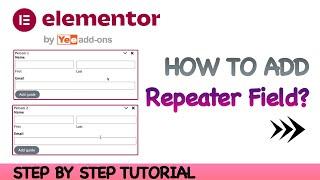 How To Build Repeater Fields on Elementor Forms?