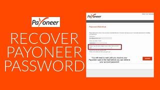 Reset Payoneer Account Password: How to Recover Forgotten Payoneer Password?