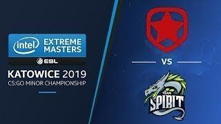 CS:GO - Gambit vs. Team Spirit [Mirage] Map 1 - LB Ro2a - IEM Katowice EU Minor 2019