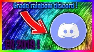 COMMENT CREER UN GRADE RAINBOW SUR DISCORD ? (PC) (/!\ NE FONCTIONNE PLUS, VOIR LA DESCRIPTION)