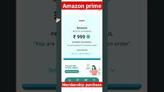 Amazon prime membership purchase