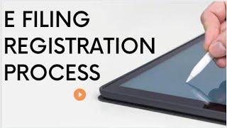 Registration process in efiling portal 01