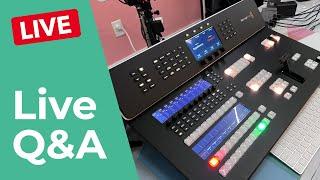  Live Q&A! ATEM Television Studio HD8 ISO Live Demo!