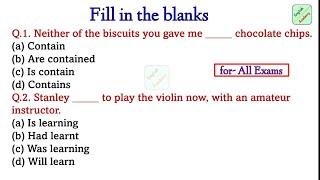 Fill in the blanks 1 #englishacademy