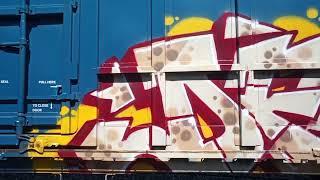 hockeymask#dfase#freight#train#graffiti#cornfield#benchin