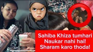 Khiza ko apna naukar banadiya hai Lazy Sahiba ne! | Khud se kuch nahi kiya jaata!