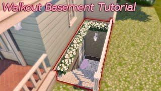 Sims 4 Walkout Basement Tutorial | No Mods