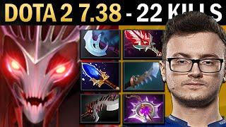 Spectre Gameplay Miracle with 22 Kills and Abyssal - Dota 7.38