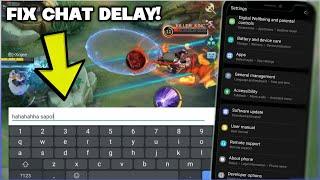 Easy Way to Fix Chat Delay in Mobile Legends using this Tricks..