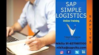 SAP Simple Logistics Online Demo | Best SAP Training Institute - SAPVITS