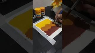 boho art easy boho sunset painting#for Beginners #shorts